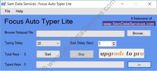 Focus Auto Typer software