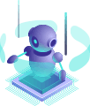 AI-integrated website illustration