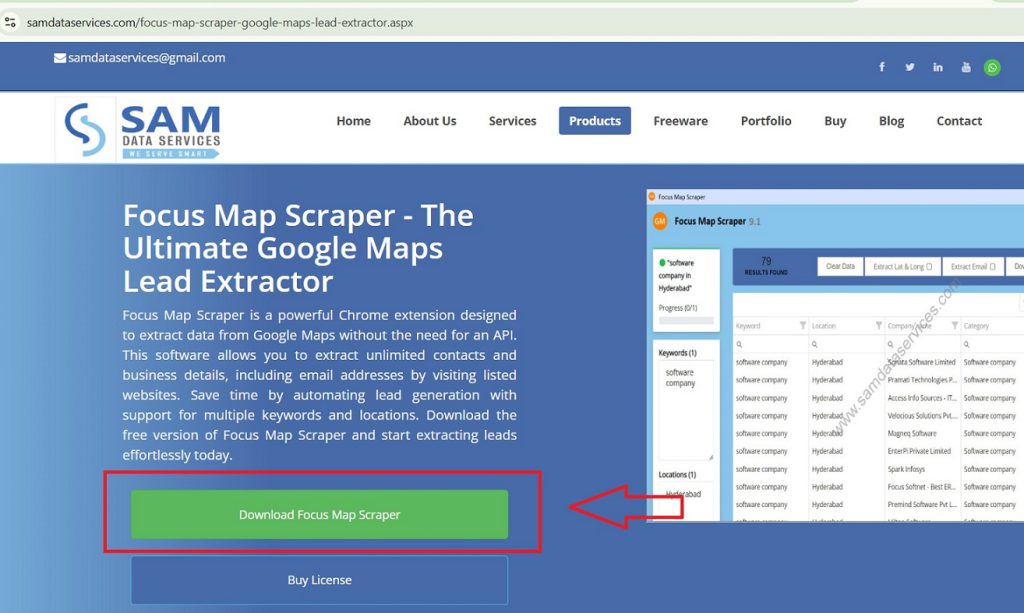 Focus Map Scraper Chrome Plugin Installation - Step 1A