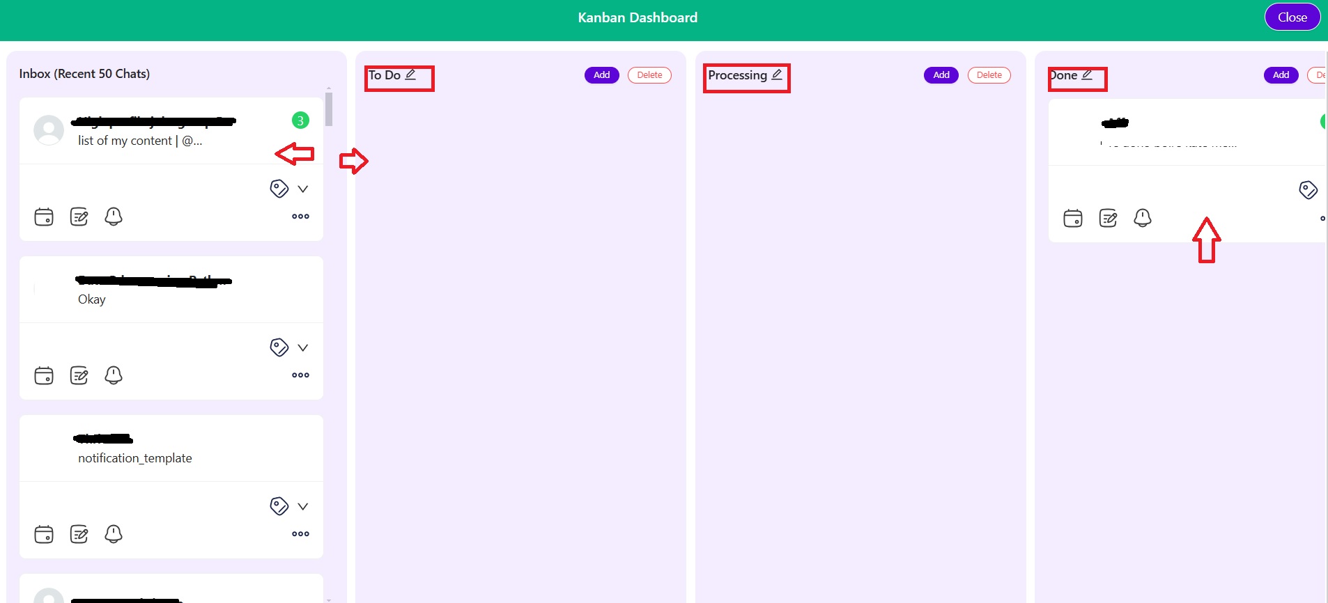 kanban dashboard explanation