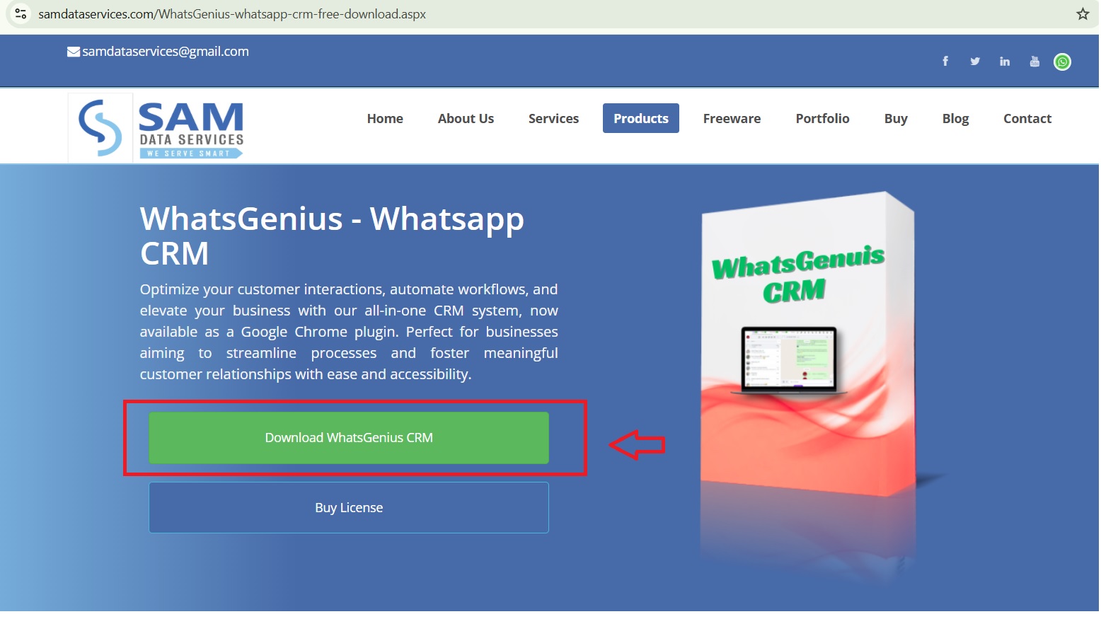 whats genius whats app crm installation screenshot