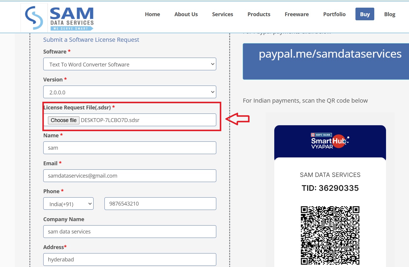 form filling demo
