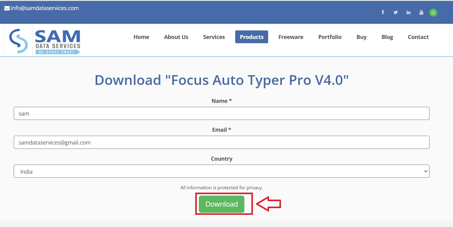download page demo