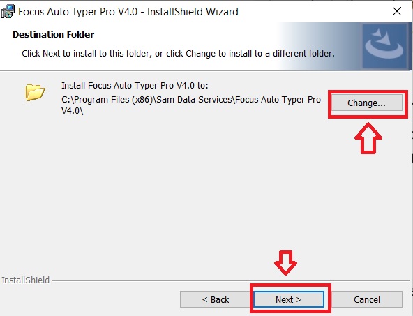 destination folder demo