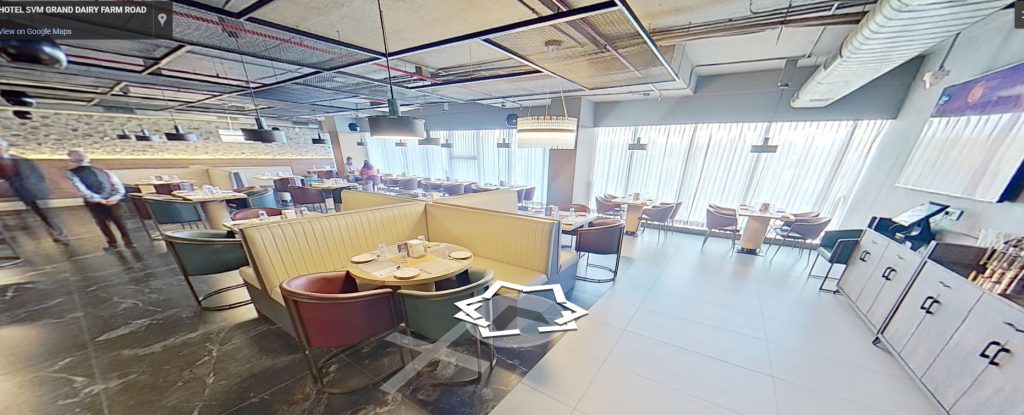 google 360 virtual tour of a cafe